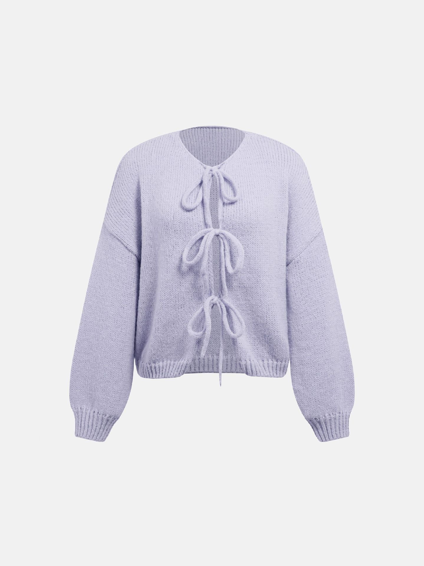 TILDA – Strickjacke mit Schleifendetails
